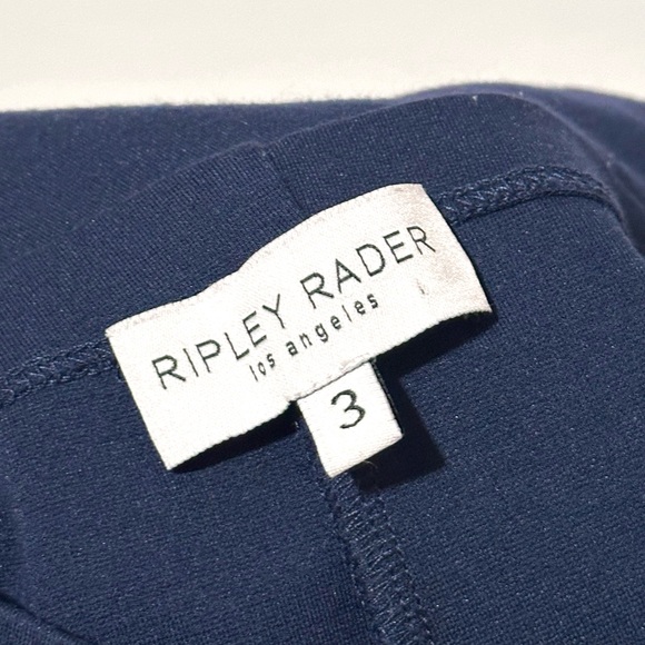 Ripley Rader Los Angeles Ponte Knit Wide Leg Pant Navy 3 Medium - Picture 6 of 6